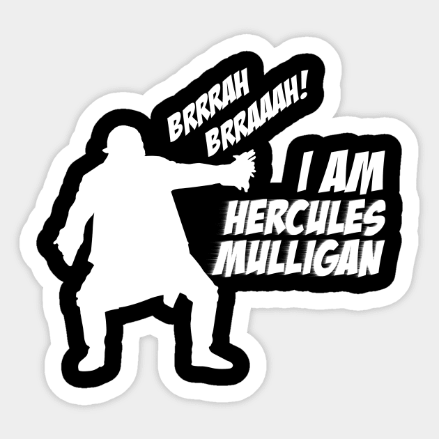 Hercules Mulligan - Hamilton Sticker by ivyarchive